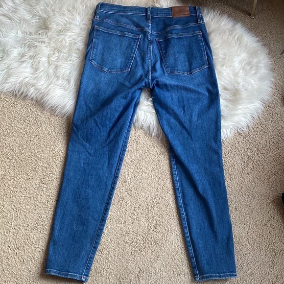 💙🤍Madewell 10" High Rise Skinny Jeans Blue Women's 💙🤍size 30 Stretch - Picture 3 of 7